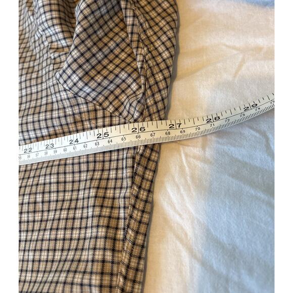 VTG Polo Ralph Lauren Mens Shirt Large Khaki Brown Plaid Button Down Sherborne - Picture 6 of 12